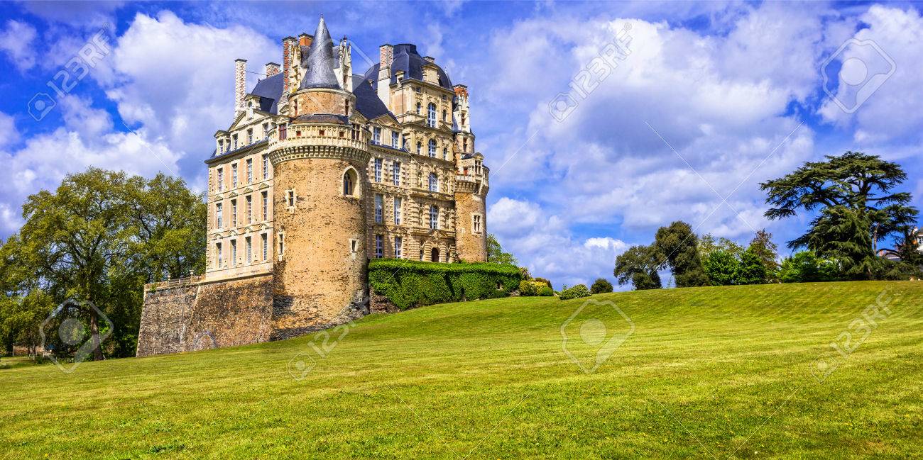 Beautiful Brissac Castle, Loire Valley, Panoramic view, France - 81386390 Beautiful Brissac Castle, Loire Valley, Panoramic view, France - 81386390