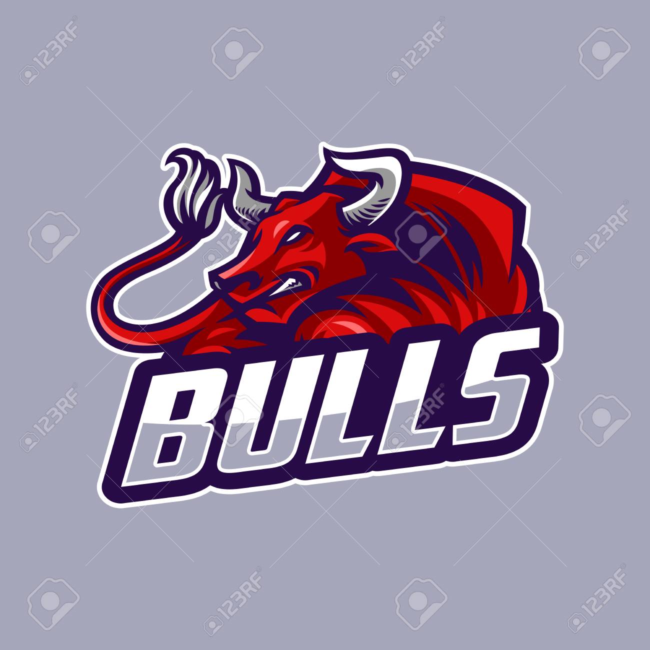 Bull Sport Logo Royalty Free SVG, Cliparts, Vectors, and Stock  Illustration. Image 120933915., image size:1300x1300