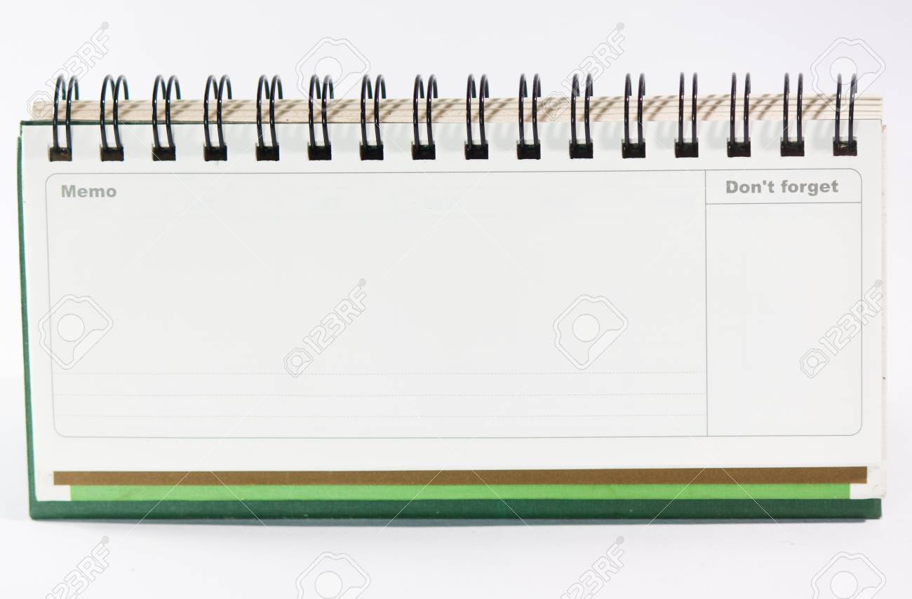 a blank memo note isolated on white back ground blank memo