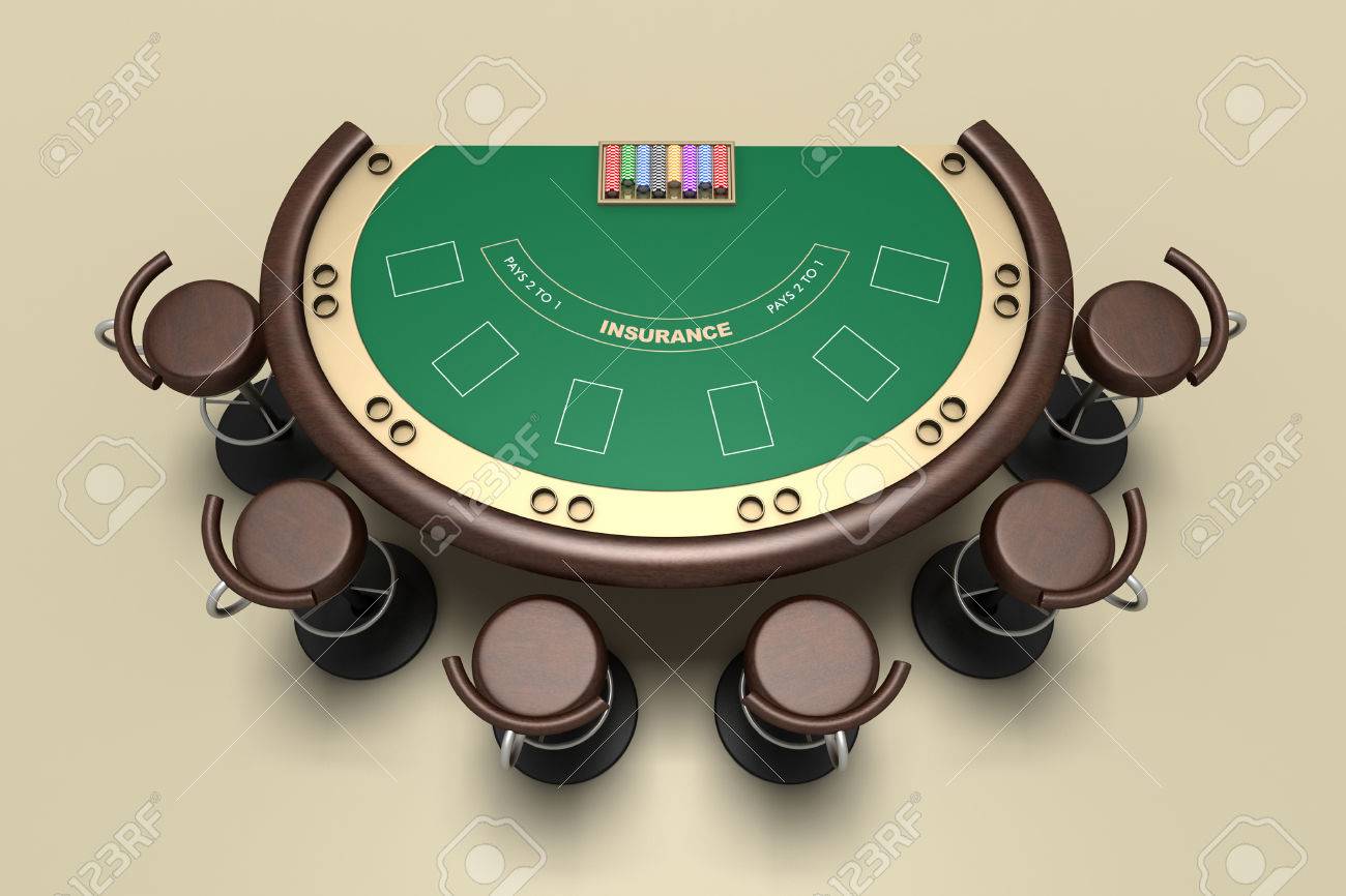 Blackjack Tisch und Stühle mit Teppich Hintergrund Blackjack Tisch und Stühle mit Teppich Hintergrund