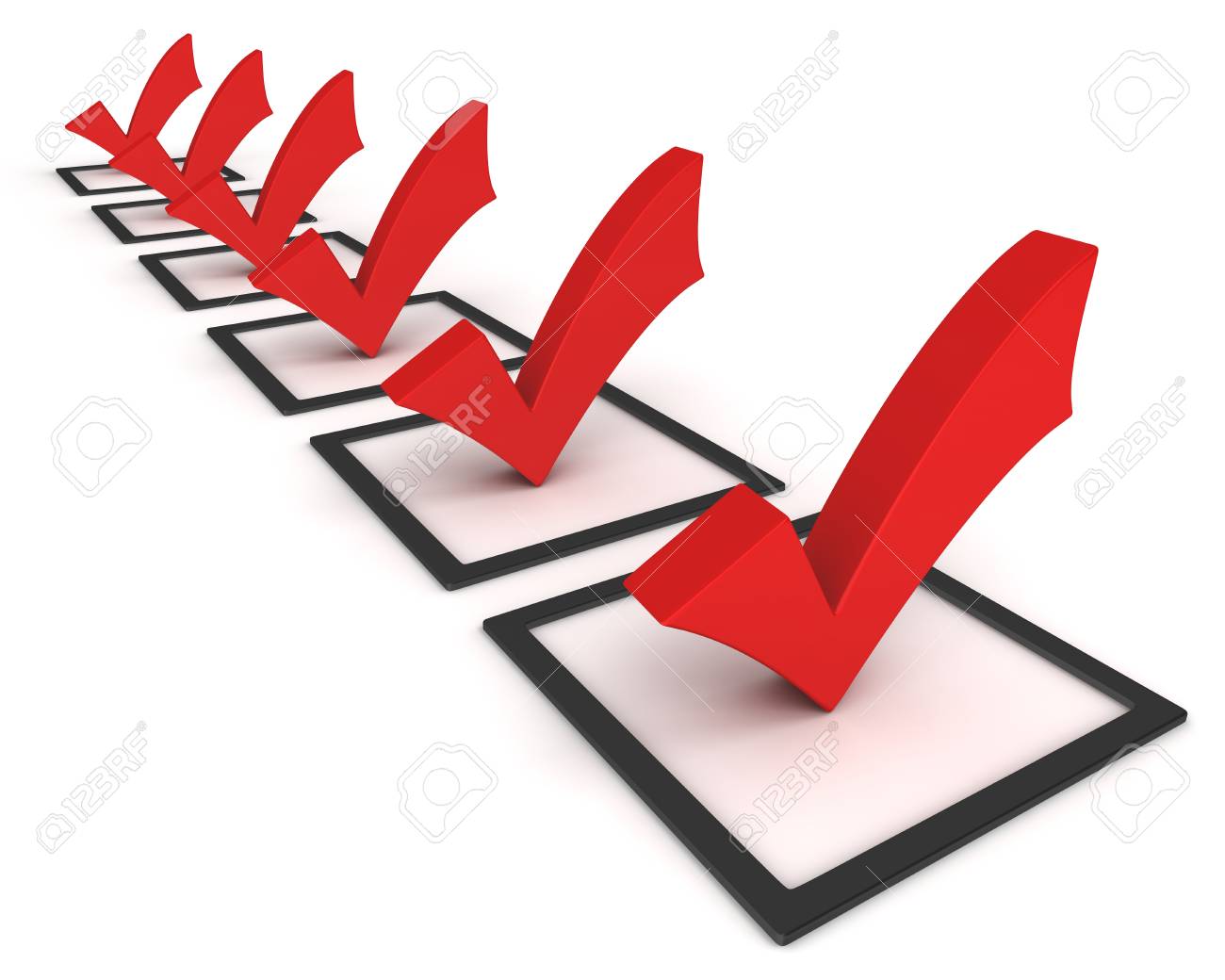check list 3d illustration isolated on white background - 62771015 check list 3d illustration isolated on white background - 62771015