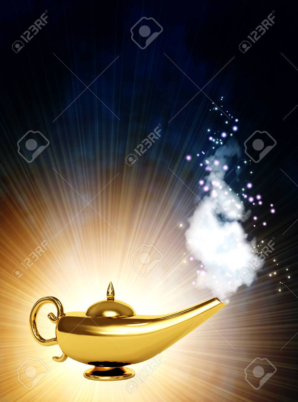 Rendimiento De De Los Deseos - Lámpara Mágica Retratos, Imágenes Y Fotografía De Archivo Libres De Derecho. Image 25247284.