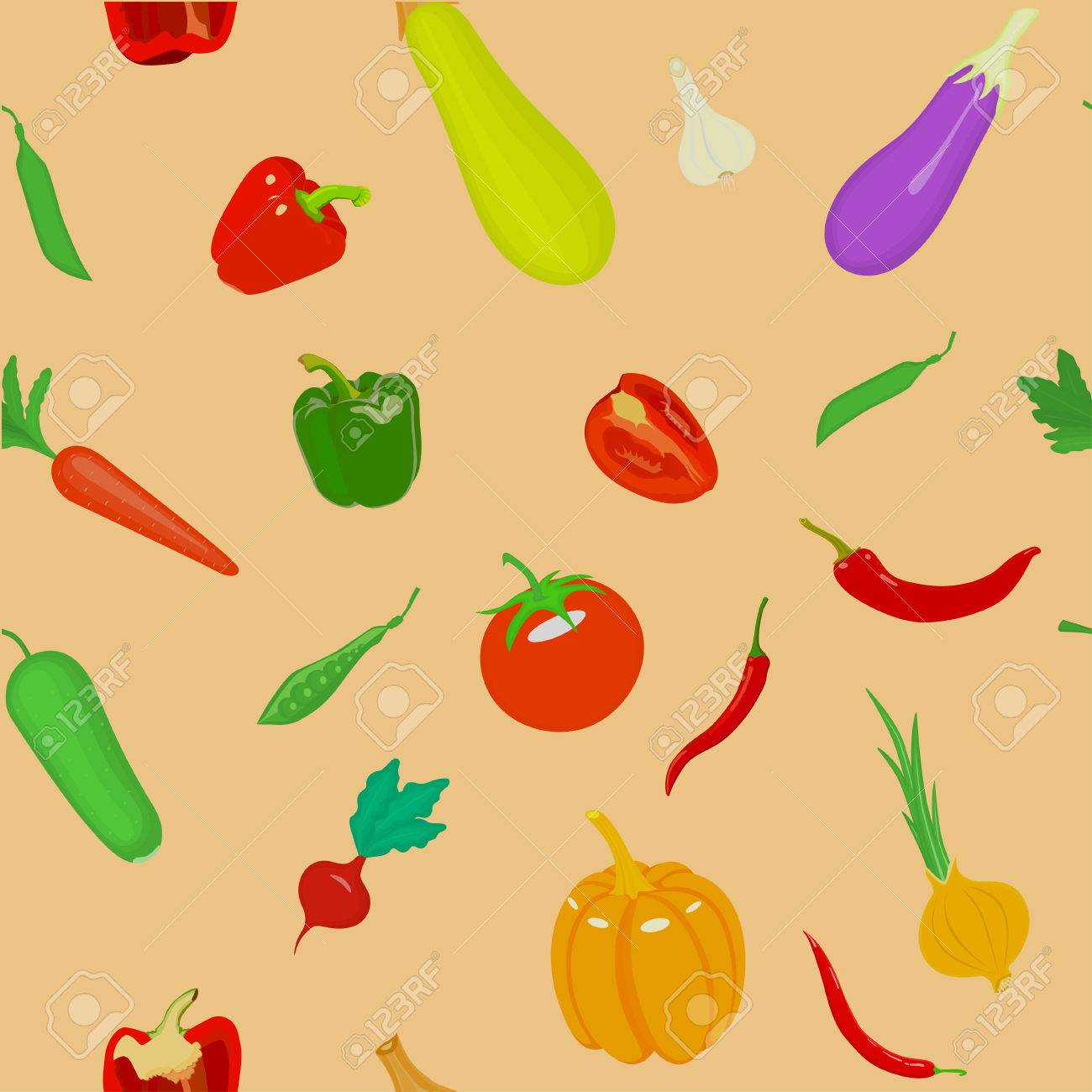 野菜とのシームレスなパターン 壁紙 包装 繊維 スクラップ ブック Web ページの背景に使用できます のイラスト素材 ベクタ Image 野菜とのシームレスなパターン 壁紙 包装 繊維 スクラップ ブック Web ページの背景に使用できます のイラスト素材 ベクタ Image
