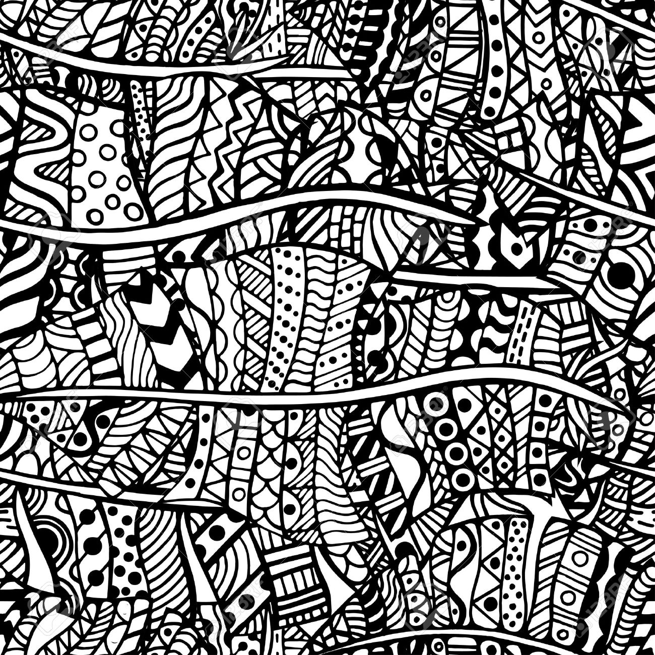 Artistically ethnic pattern. Hand-drawn, ethnic, floral, retro, doodle, vector, zentangle tribal design element. Pattern for coloring book. - 46603524 Artistically ethnic pattern. Hand-drawn, ethnic, floral, retro, doodle, vector, zentangle tribal design element. Pattern for coloring book. - 46603524
