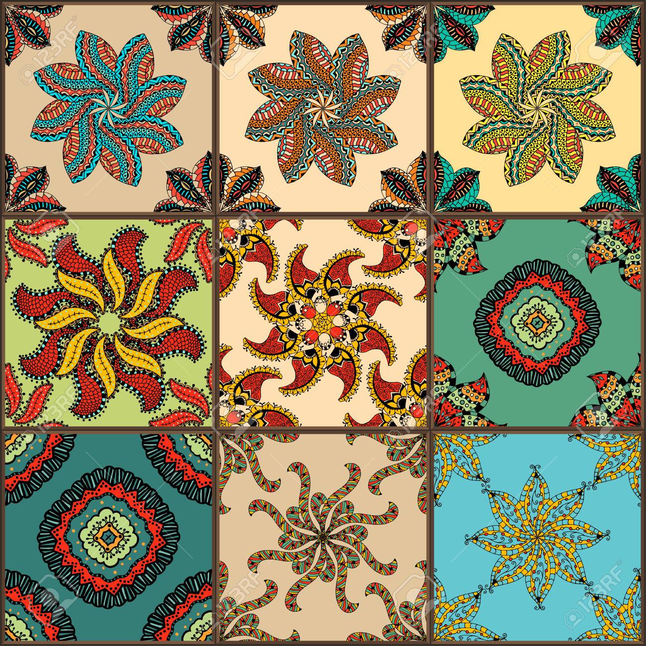 スペインのビンテージタイルA - 通販 - guianegro.com.br