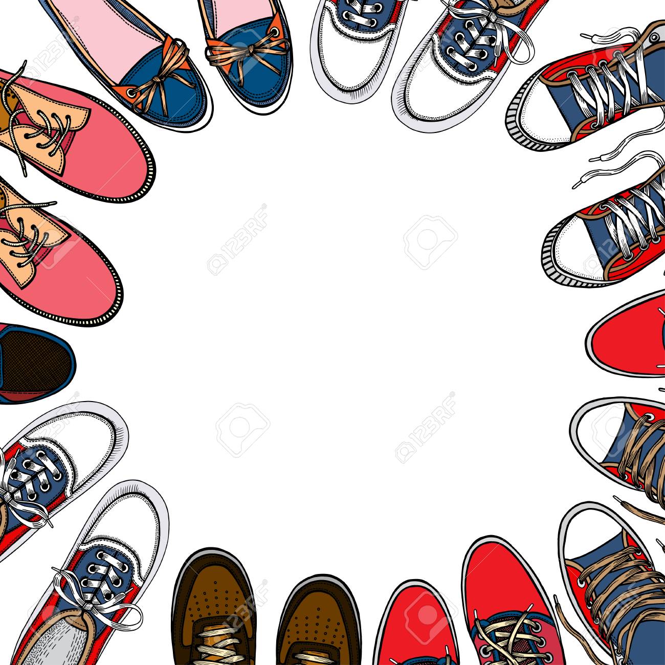 shoes vector background