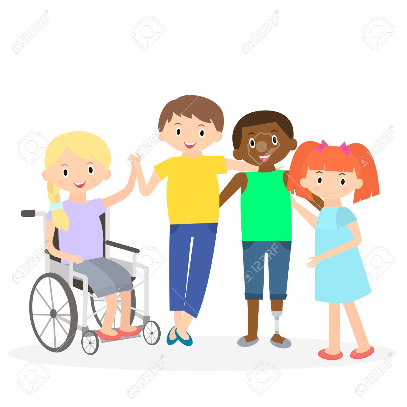 Ninos Discapacitados Con Amigos Los Ninos Discapacitados Aislados