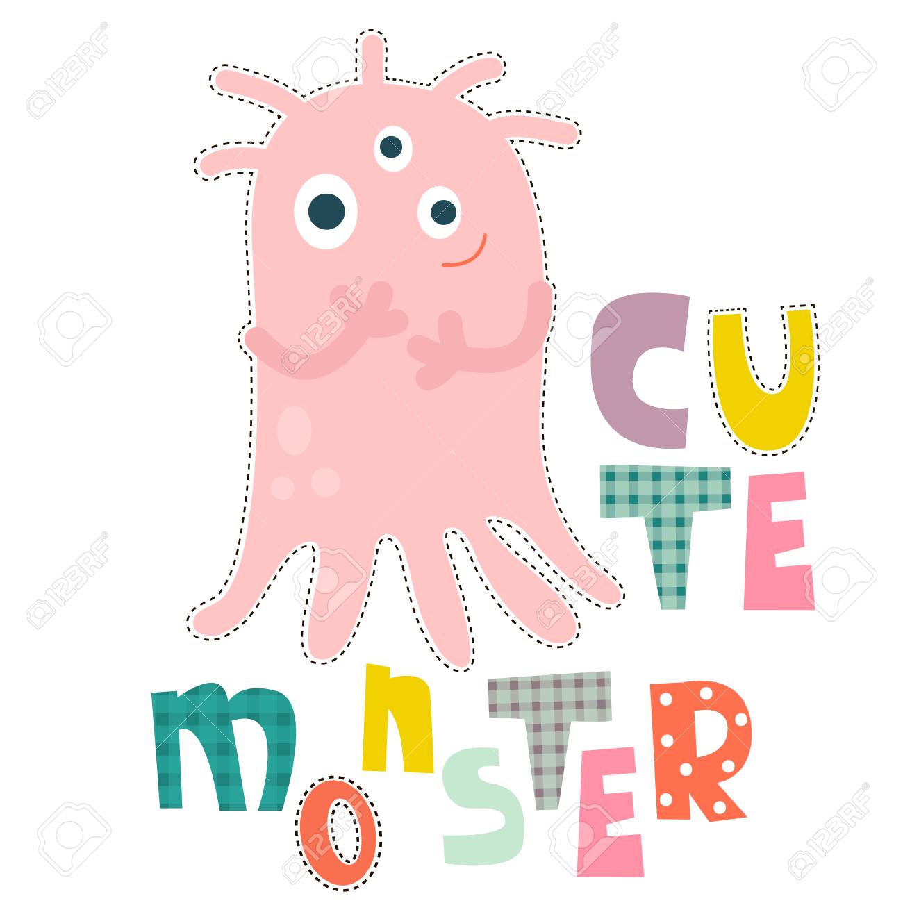 monster character design for baby fashion ts hirt kids vector print stock vector - Monster Pictures For Kids To Print monster character design for baby fashion ts hirt kids vector print stock vector - Monster Pictures For Kids To Print