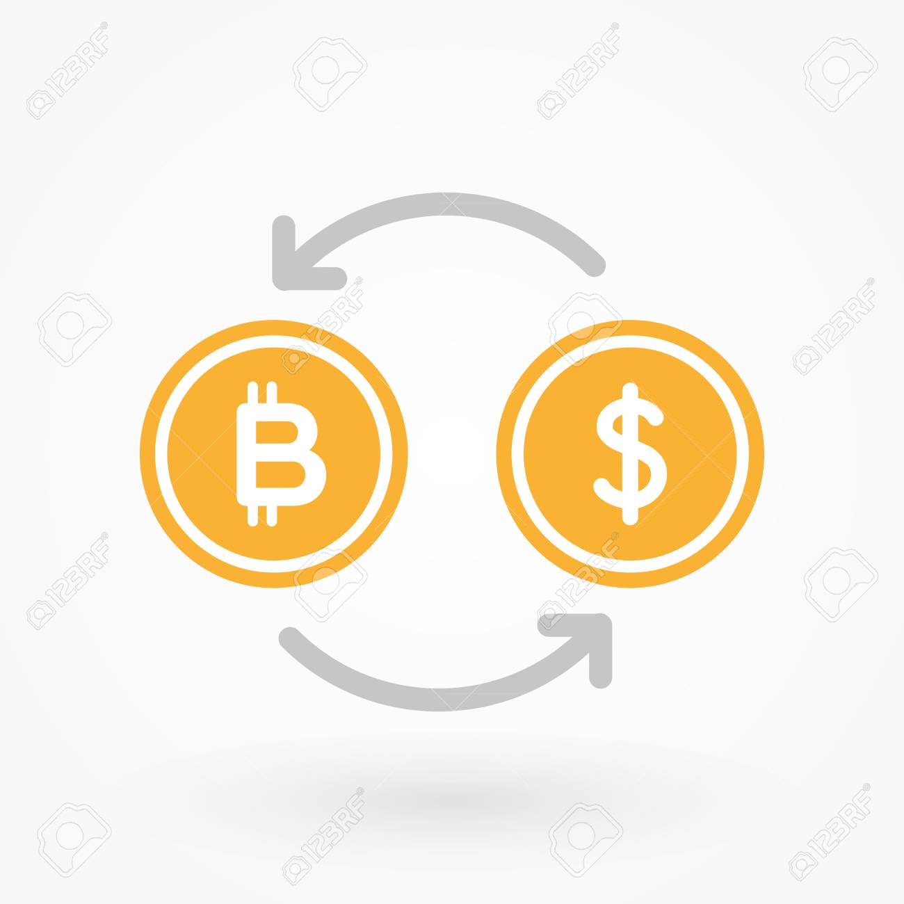비트 코인 거래소. 암호화 통화 개념. 디지털 통화. 벡터 일러스트 레이 션, 평면 디자인 로열티 무료 사진, 그림, 이미지 그리고  스톡포토그래피. Image 98629585