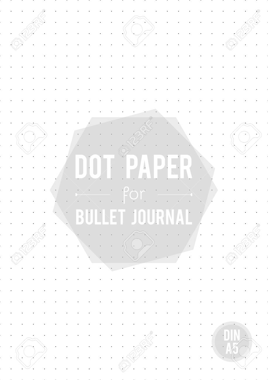 Dot grid paper. A5 dimension. For bullet magazine. Vector case in point,.. photo relating to Bullet Journal Dot Grid Printable identified as Dot grid paper. A5 measurement. For bullet magazine. Vector instance,..