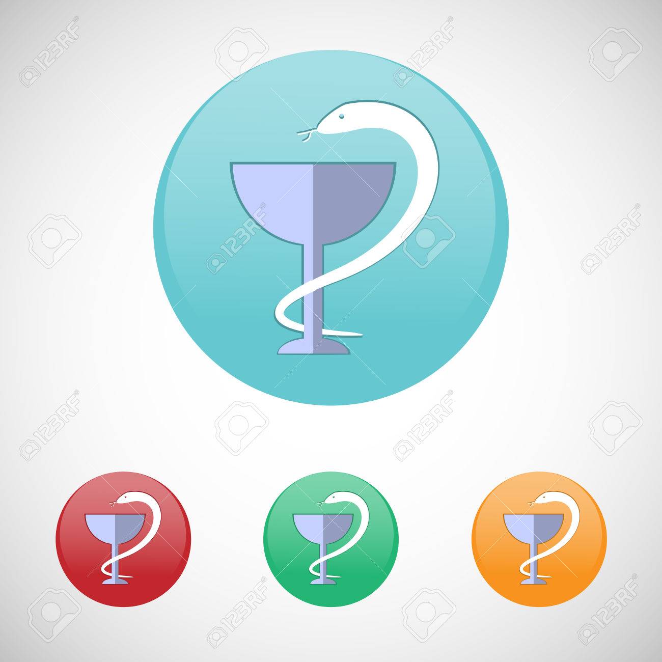Medicine Logo Pharmacy Symbol Snake And Cup Healthcare Digital
