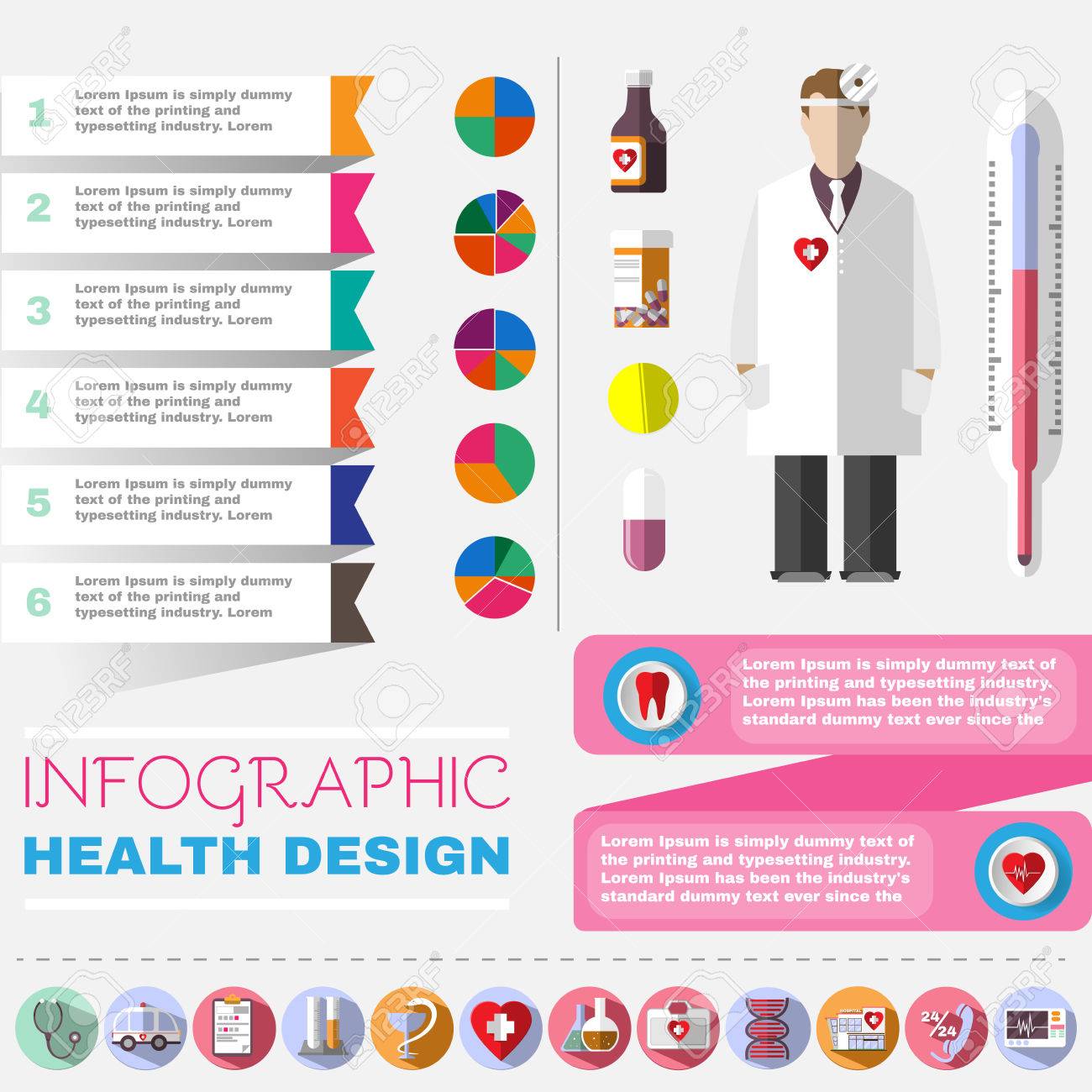 health infographic template
