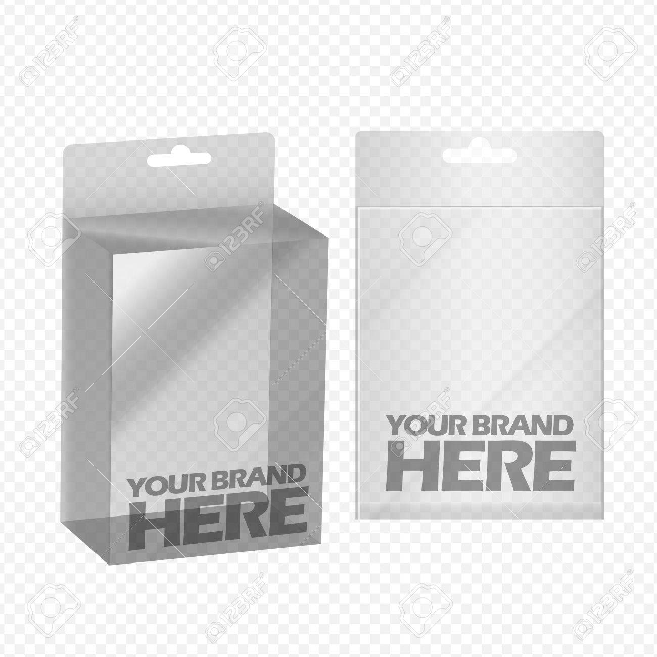 Download Digital Vector Silver Transparent Plastic Blank Box Mockup Ready Stock Photo Picture And Royalty Free Image Image 65480936 PSD Mockup Templates