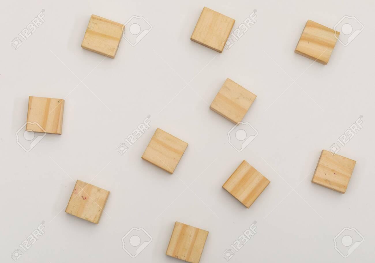 flat wooden blocks