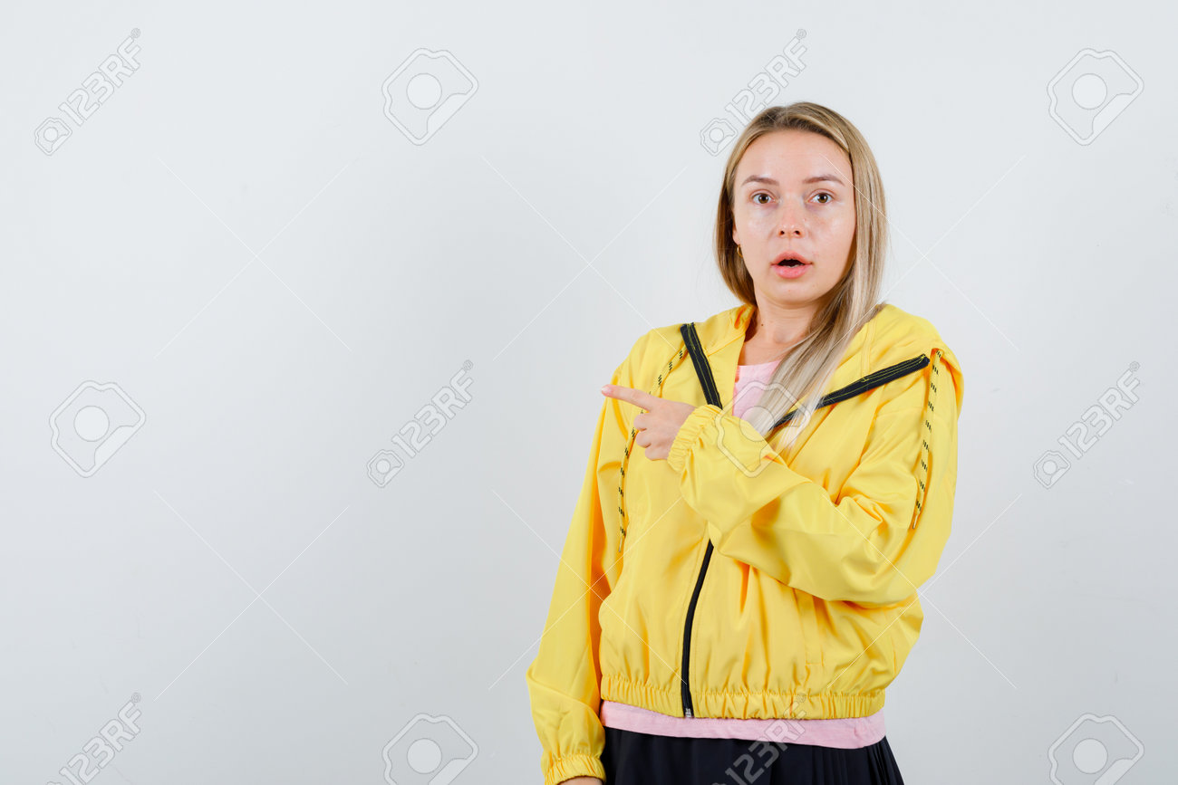 pink yellow jacket