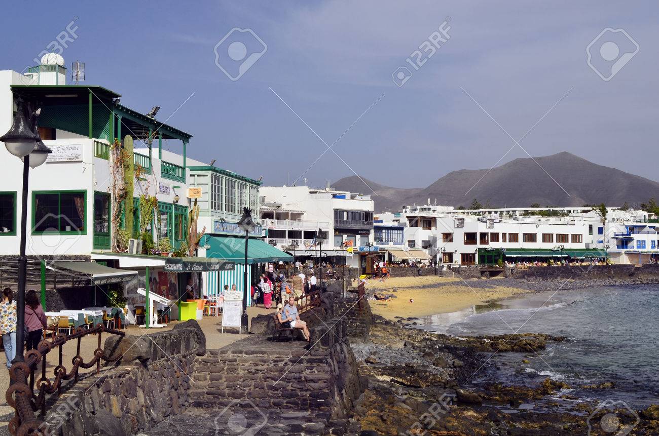 Playa Blanca Canary Island Spain January 15th 2012 Unidentified
