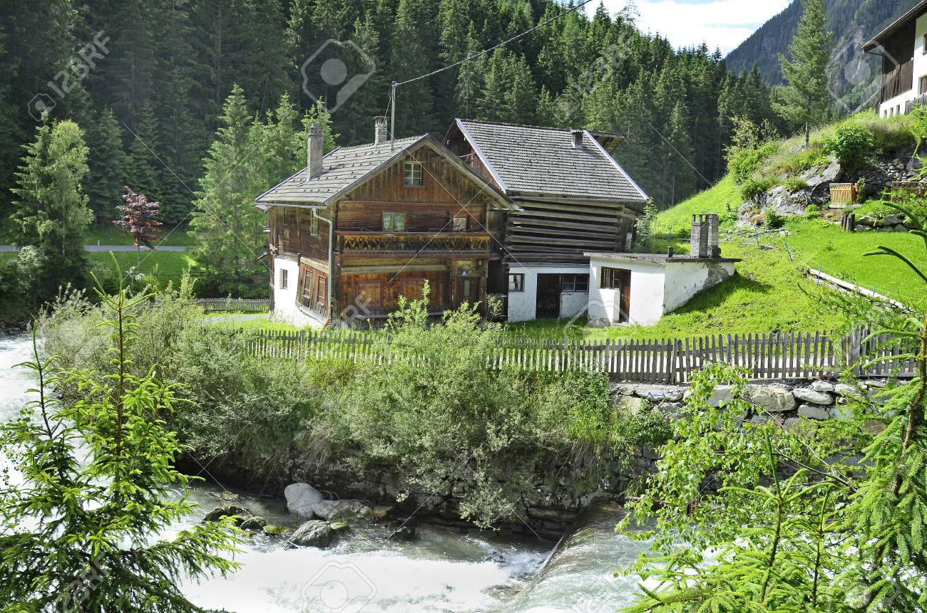 austria tyrol old farmstead in pitztal valley stock photo picture