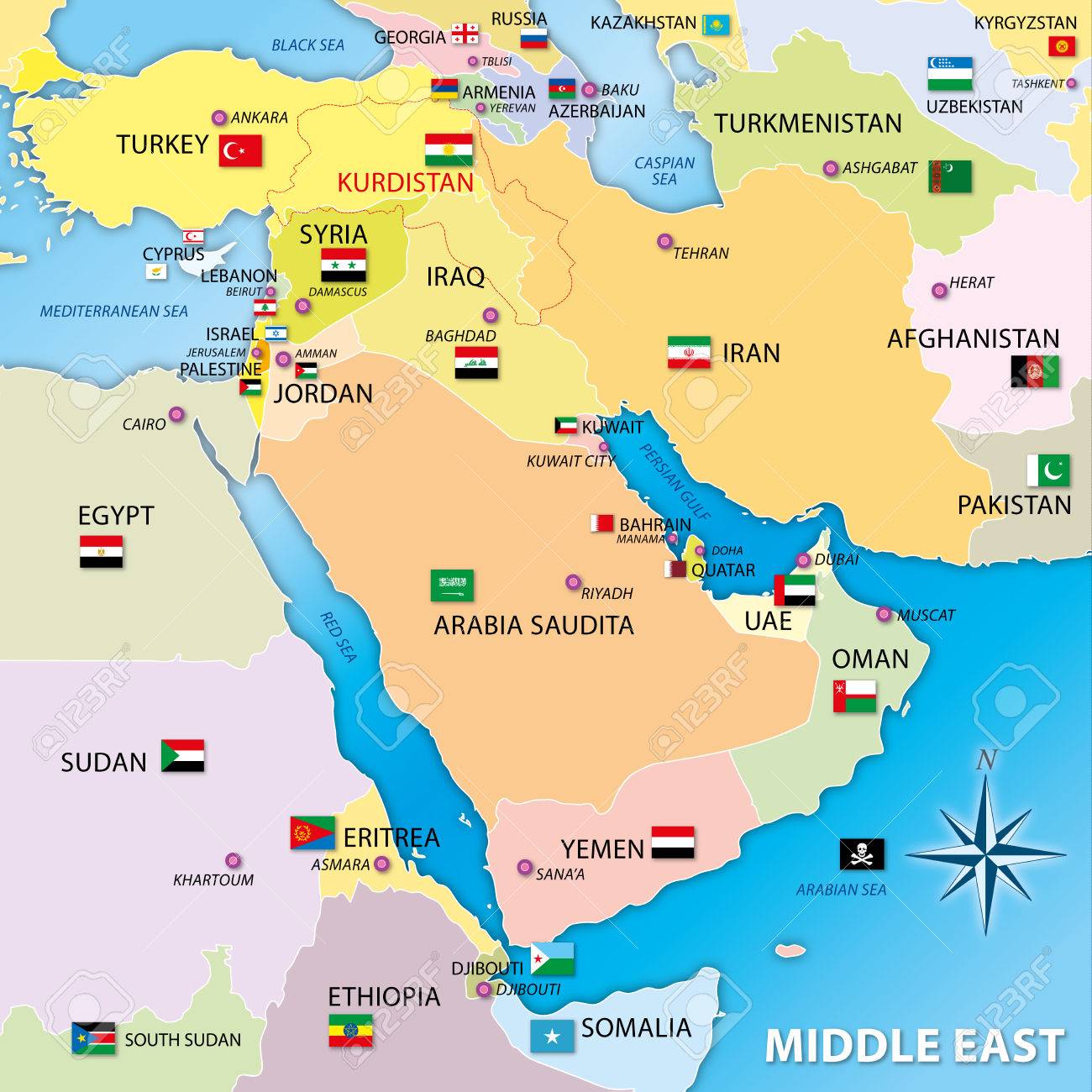 Flag Map Of The Middle East A Bit Of Europe Africa And India In 1444 Entirely Hand Drawn Made With Photoshop Eu4