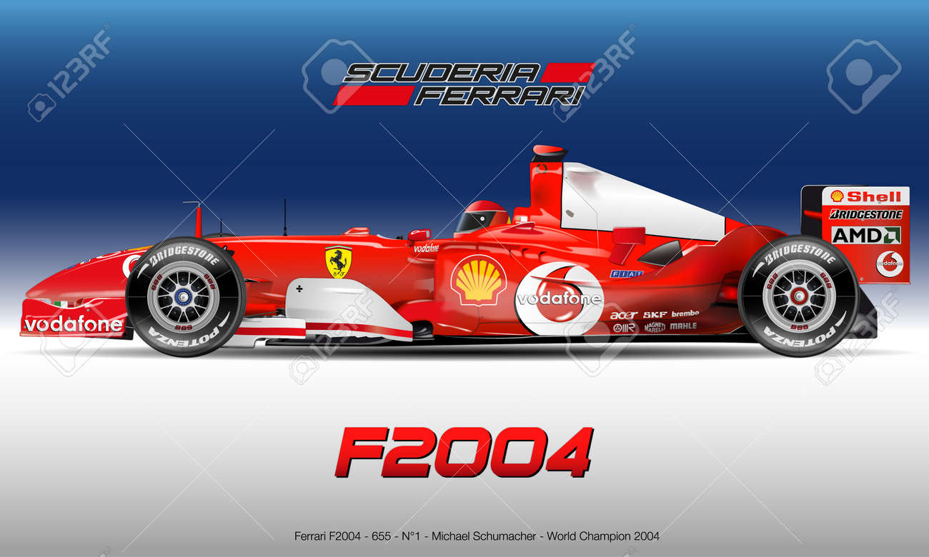 F1 フェラーリ M.シューマッハ プロマイドカードサイン入り