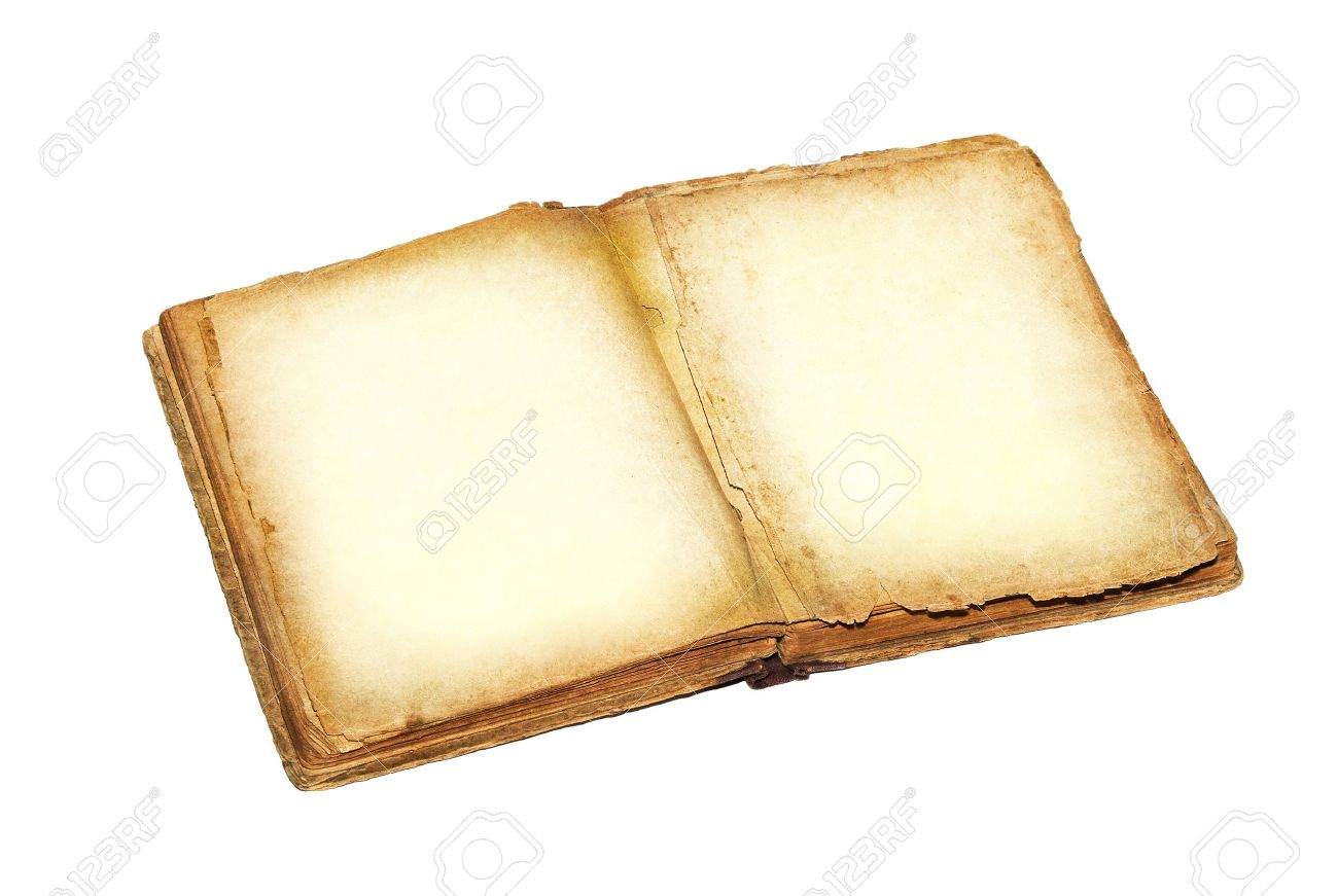open book and empty pages ancient blank pages of the history stock historybook