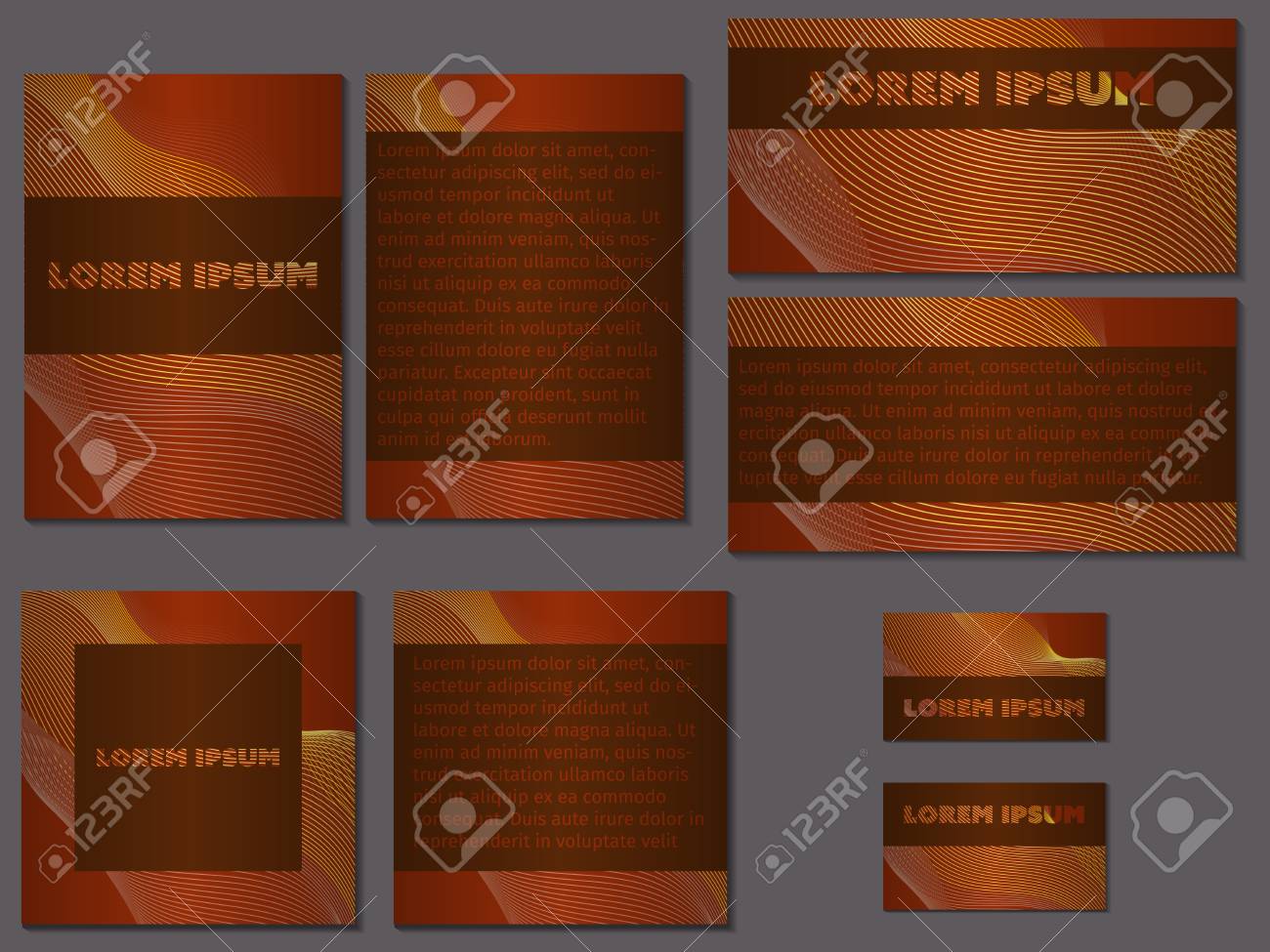 big set of elegant brochures invitations covers and business nice invitations