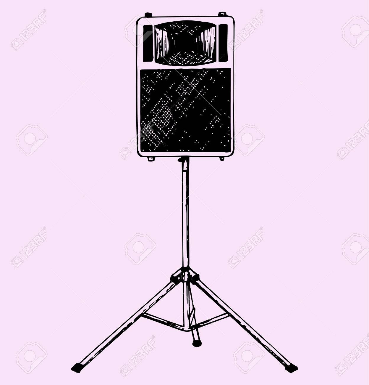 speaker on a stand