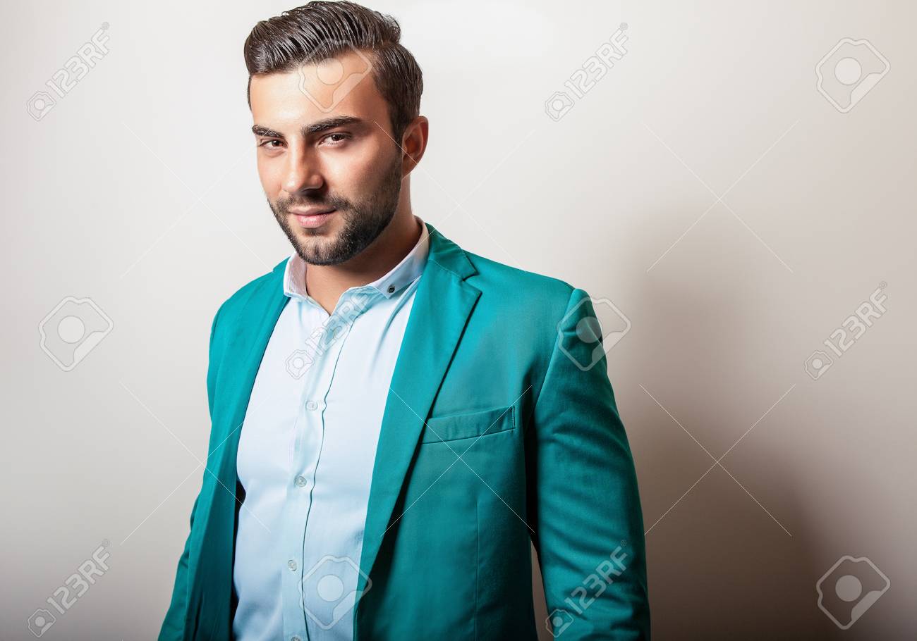 Blazer turquoise homme Clearance