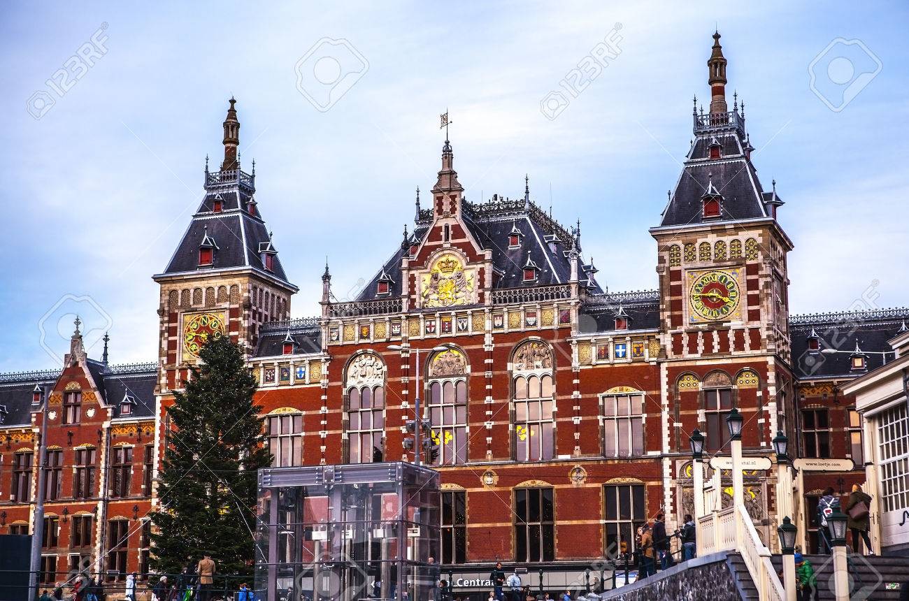 Amsterdam Netherlands January 15 2016 Famous Buildings Of Amsterdam City Centre Close Up At Sun Set Time General Landscape View Amsterdam Netherlands Stock Photo Picture And Royalty Free Image Image 52320620