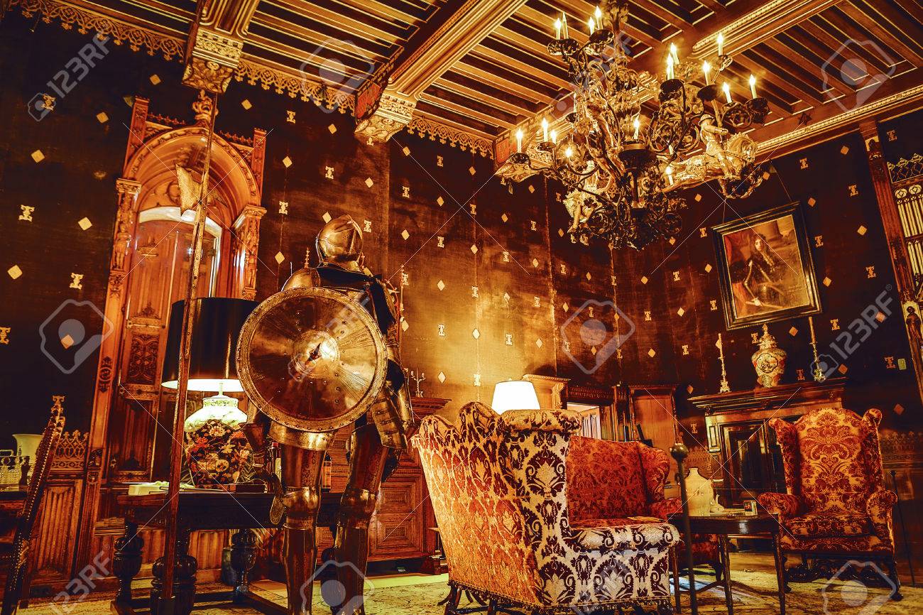 UTRECHT, NETHERLANDS - MAY 27, 2017: Luxury Interior Of Castle De Haar. It Was Built By The