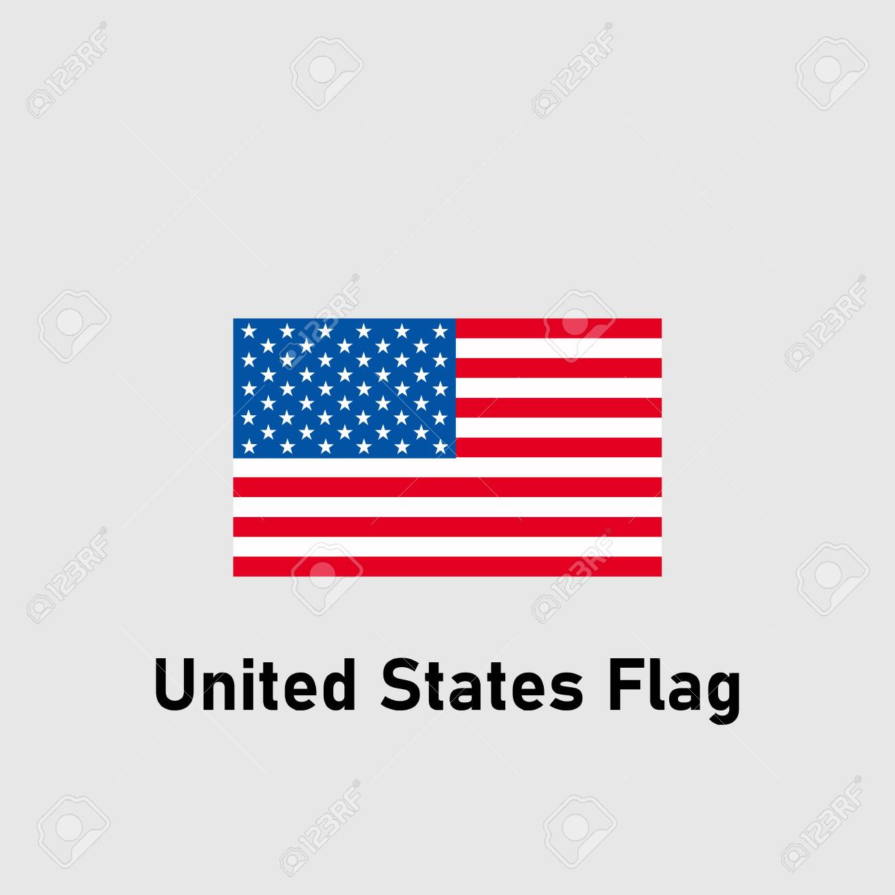 USA Flag. Flag of United States. Isolated vector illustration. - 139891742 USA Flag. Flag of United States. Isolated vector illustration. - 139891742