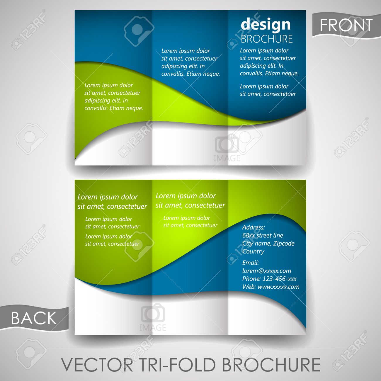 folding flyer template