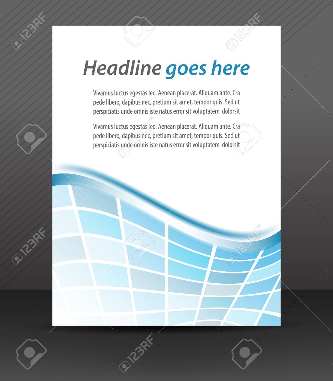 professional business flyer template or corporate banner cover