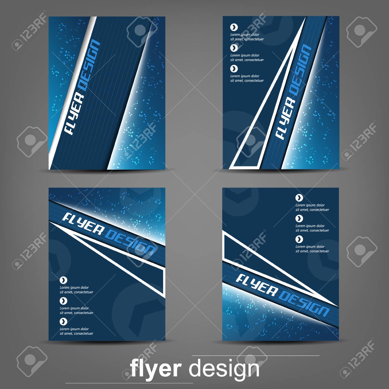 set of business flyer template for cover design document folder document cover design
