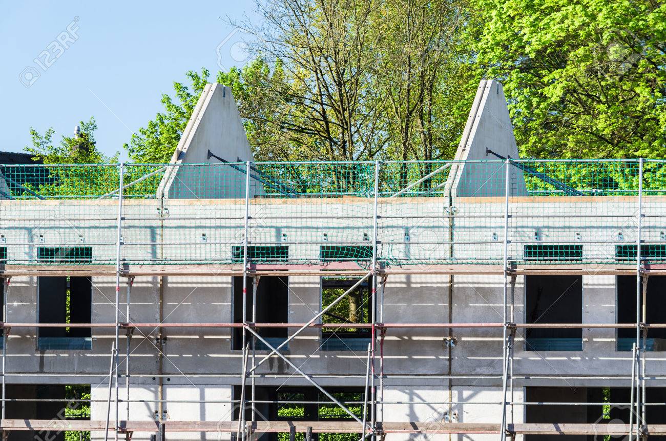 Préfabriqués Construction Dune Maison De Maisons Mitoyennes Ici De Pré Faites Plaque De Pierre - 