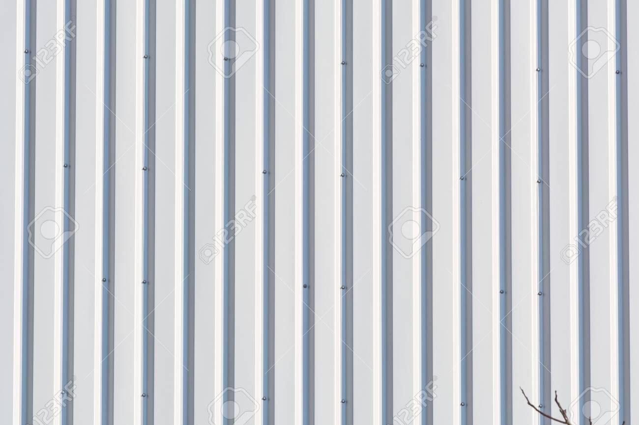 silver colored metal wall corrugated sheet metal background stock colored sheet metal