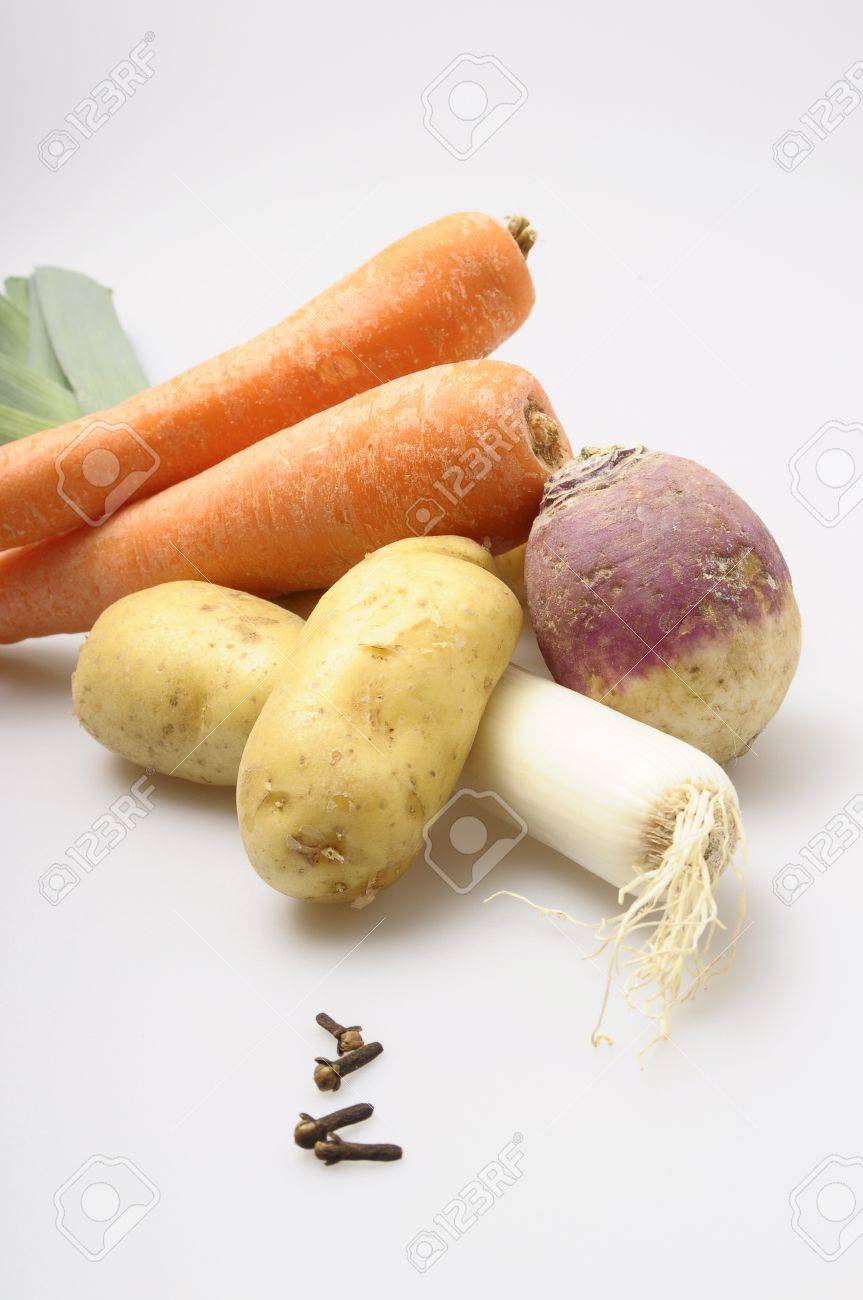 Ingredients Pour La Recette De Pot Au Francaises Carotte Feu