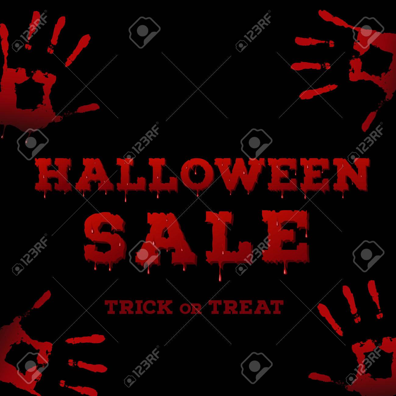 design of the flyer with halloween sale inscription on black halloween sale flyer