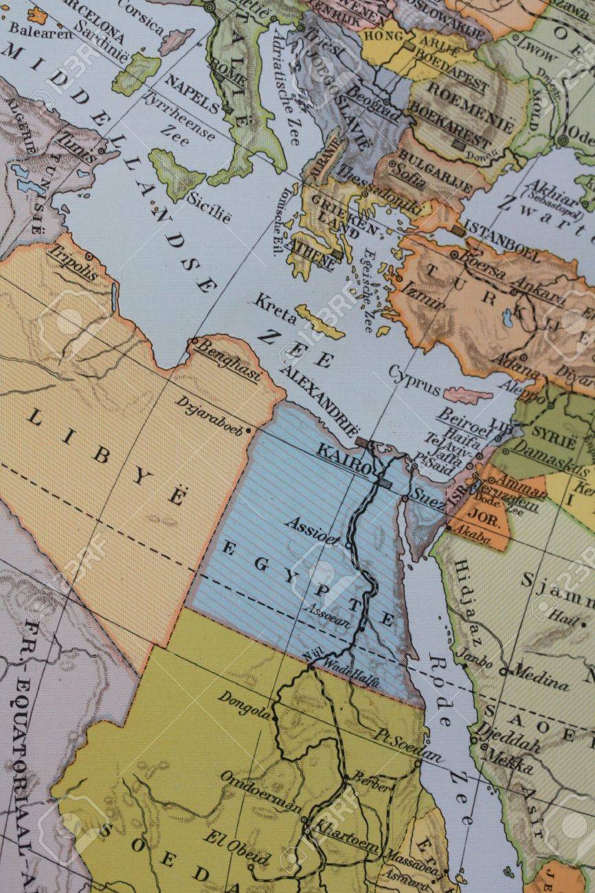 Vintage 1956 Map: South East Europe And Middle East Stock Photo, Picture and Royalty Free Image. Image 5354238. vintage-1956-map-south-east-europe-and-middle-east-stock-photo-picture-and-royalty-free-image-image-5354238