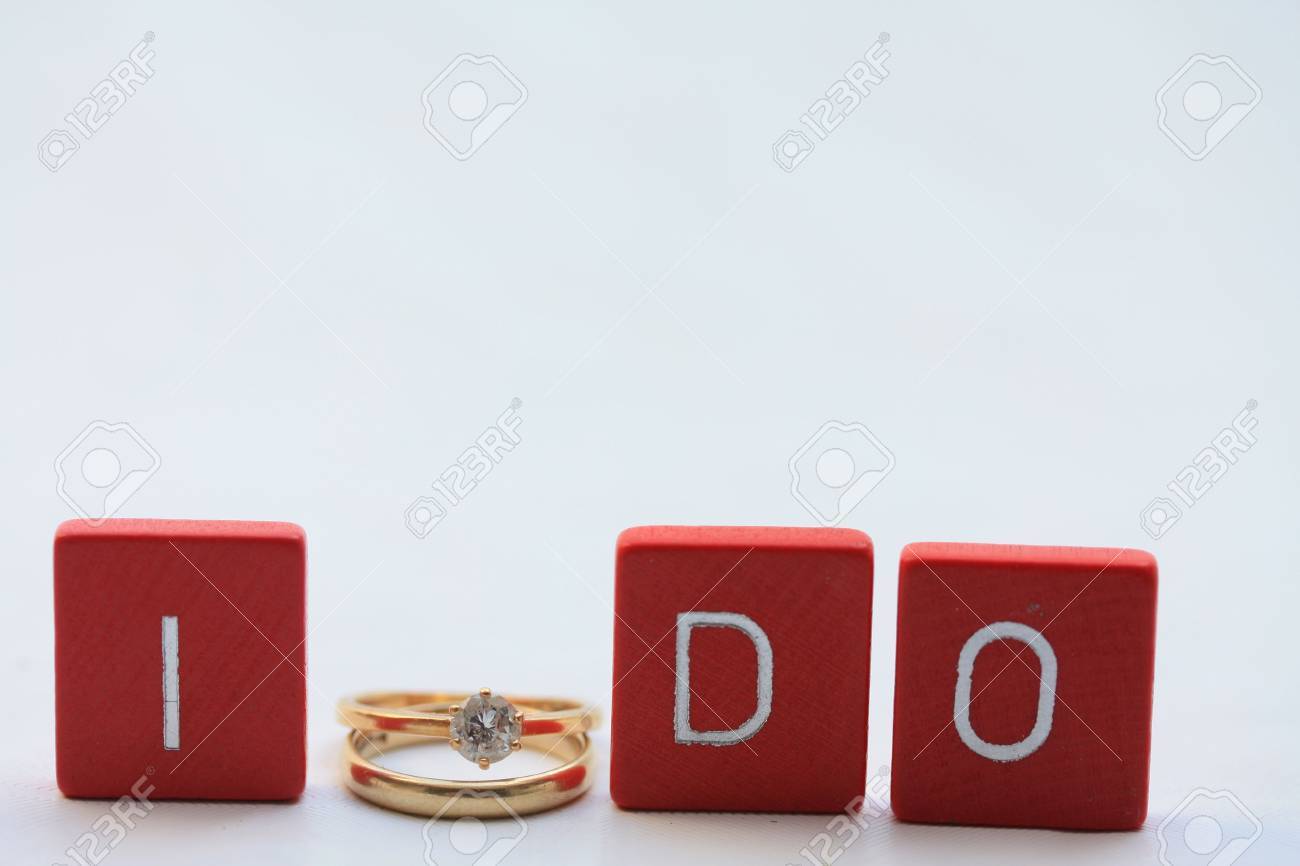red wooden letters with