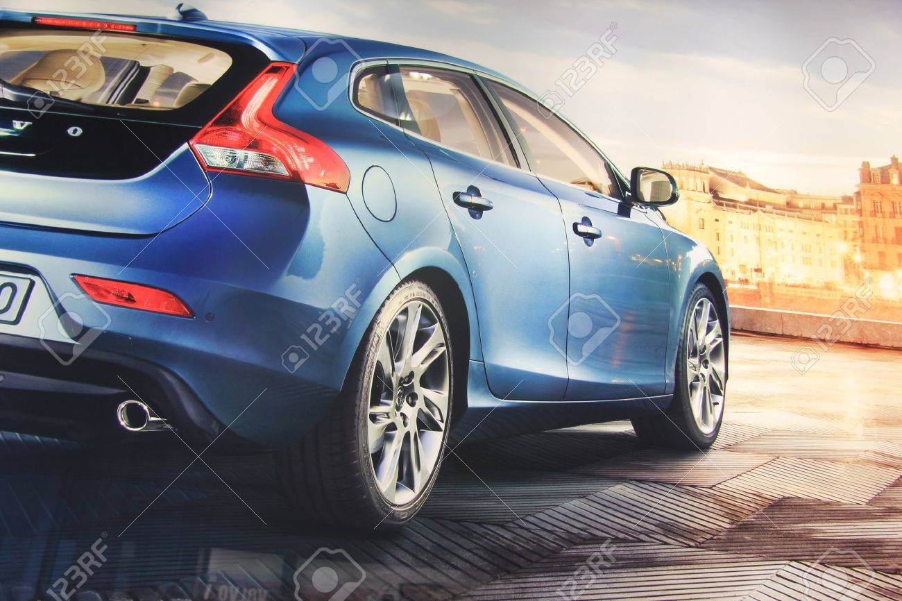 March 31st, Beesd the Netherlands Presentation of new Volvo V40, advertisement in detail on big screen - 13021629 March 31st, Beesd the Netherlands Presentation of new Volvo V40, advertisement in detail on big screen - 13021629
