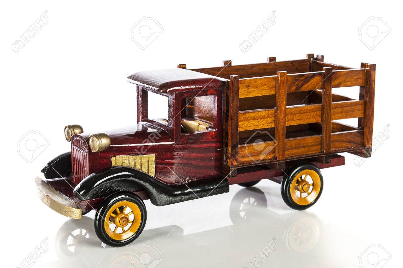 wooden toy lorry