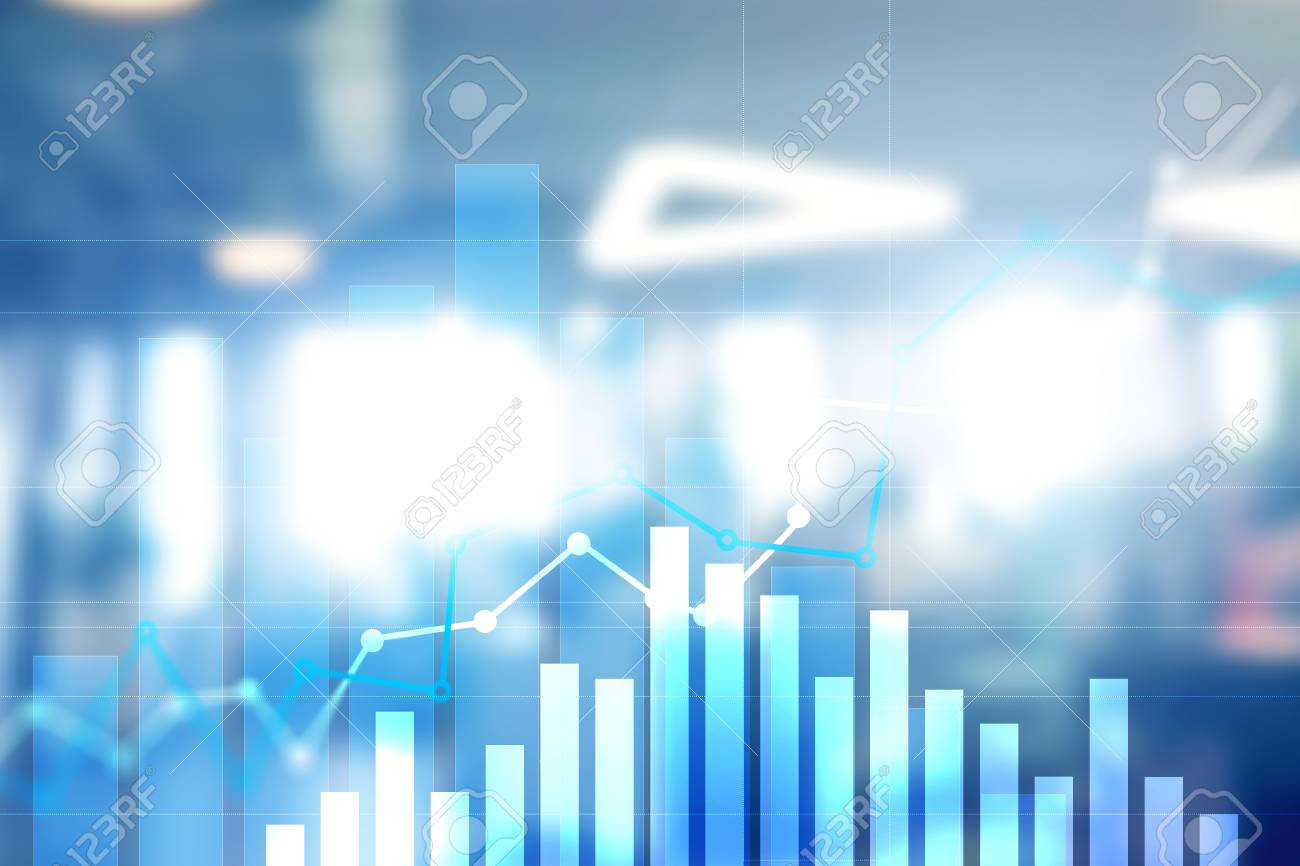 financial growth graph sales increase marketing strategy concept