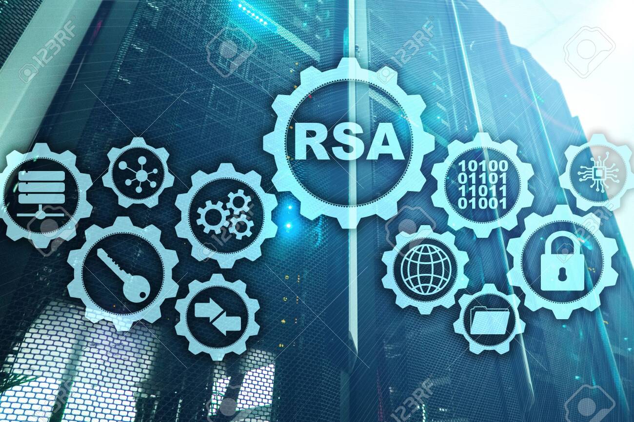 RSA. Rivest Shamir Adleman Cryptosystem. Cryptography And Network Security.  Stock Photo, Picture and Royalty Free Image. Image 121950785.