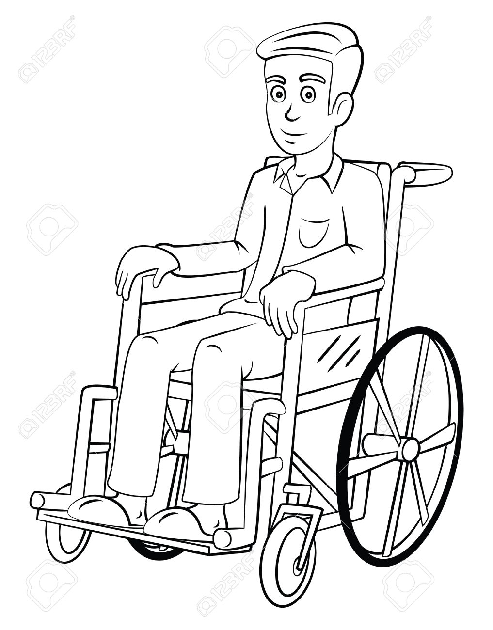 hombre en silla de ruedas dibujo hombre en silla de ruedas dibujo