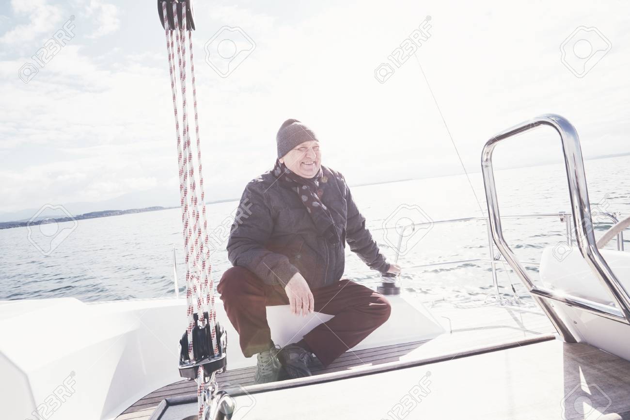 Yacht Écharpe Sur Aîné Séance Chapeau Porter Homme Veste wCPRq4