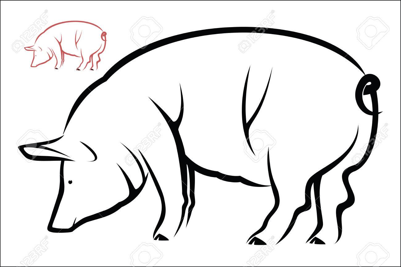 豚のシンボル のイラスト素材 ベクタ Image 38579025