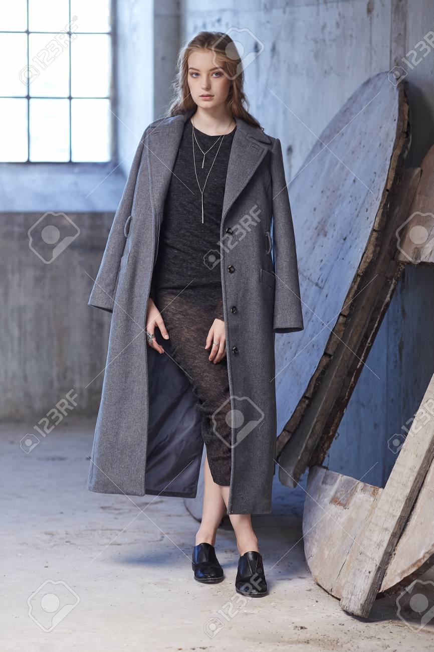 grey spring coat