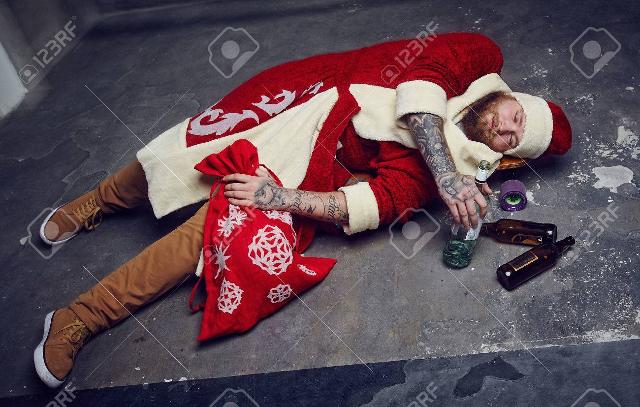 drunk santa costume