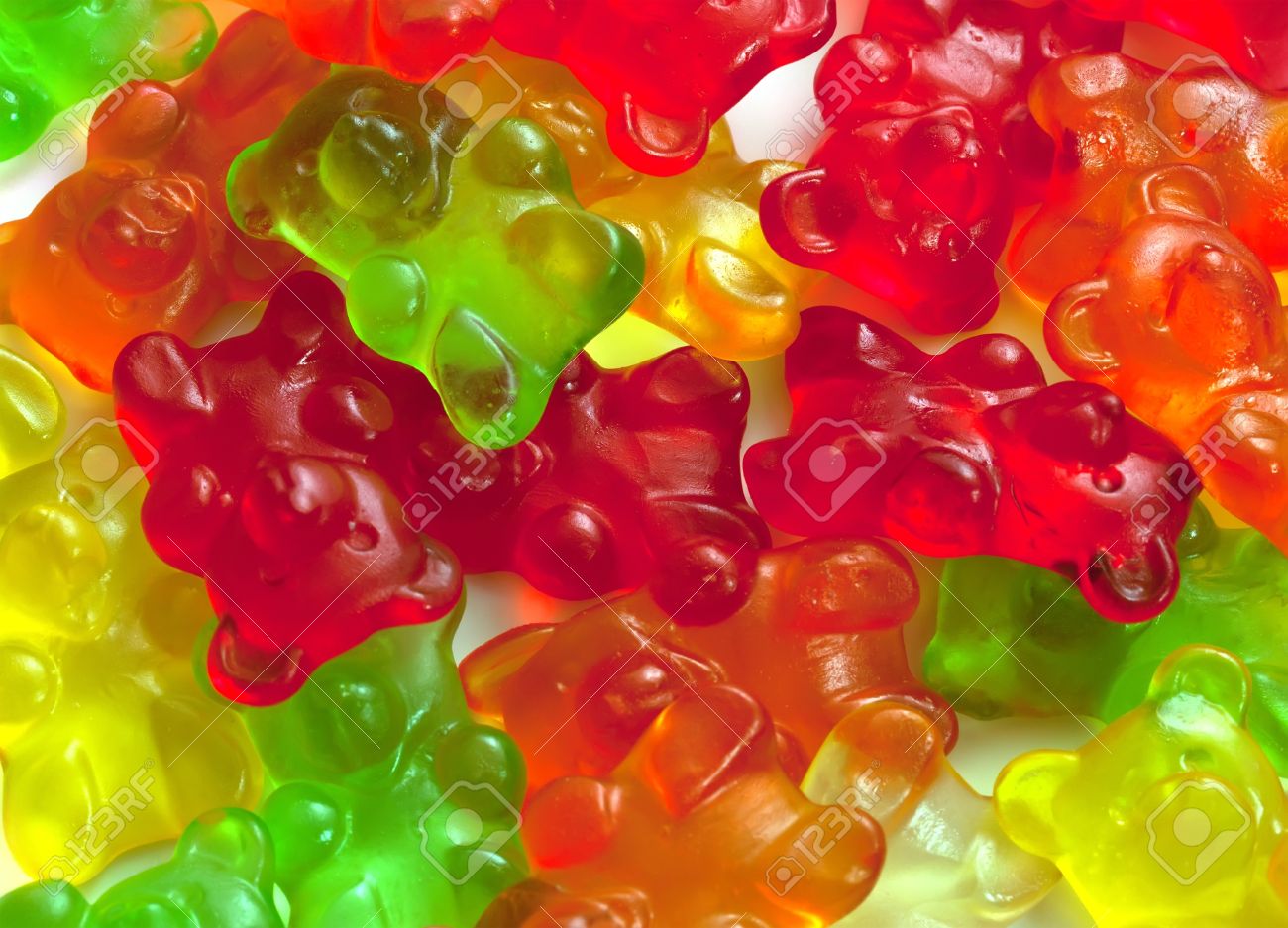 グミのクマの背景 の写真素材 画像素材 Image