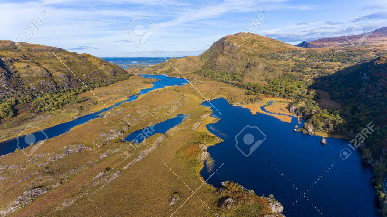 Aerial View Of Killarney National Park On The Ring Of Kerry During